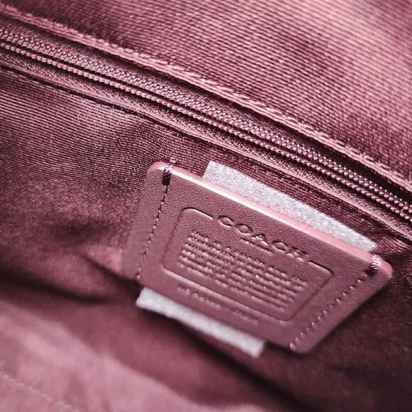 NWT COACH CH214 Lovely Butterfly Rowan Satchel Crossbody Canvas Leather - Picture 7 of 8